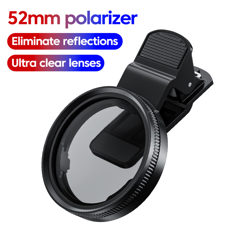 Lens Camera Clip - 52 ملم دائري عالمي محمول عدسة