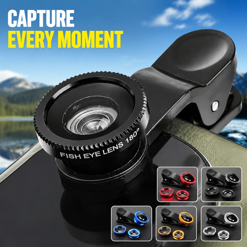 Lens Camera Clip - طقم عدسات كاميرا الهاتف العالمي 3