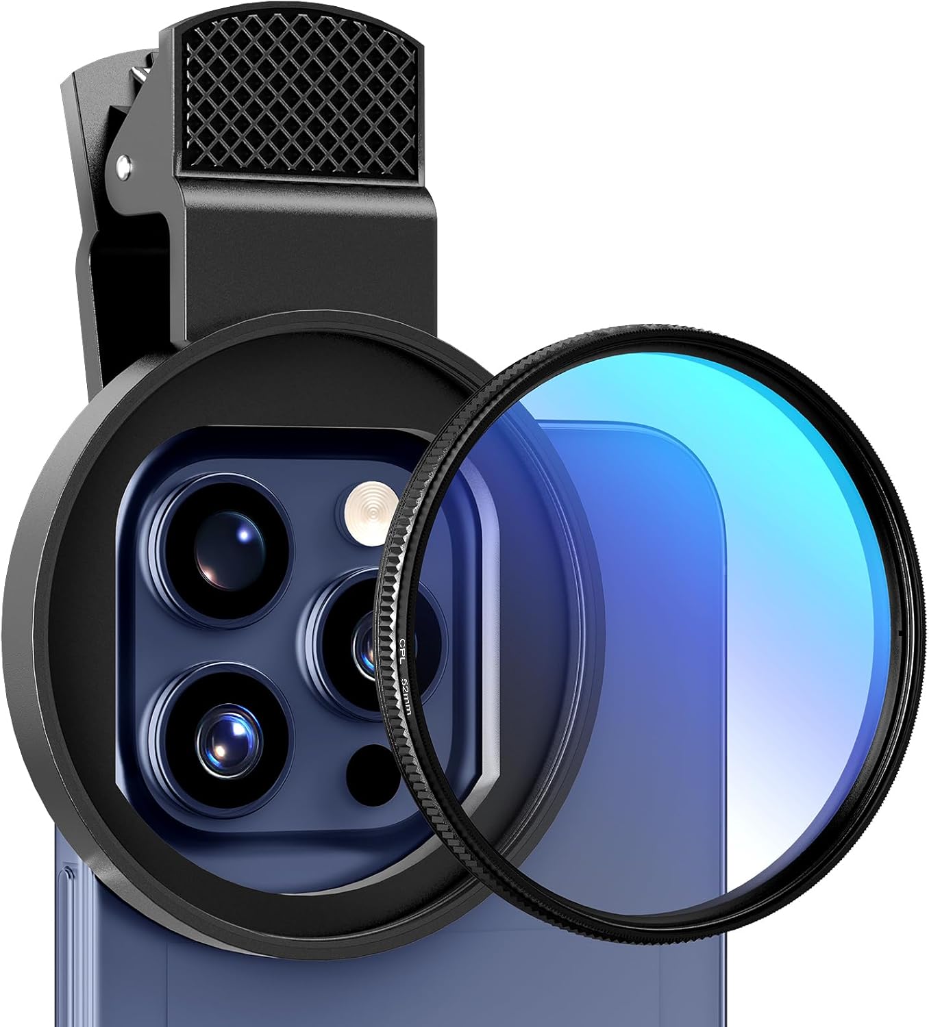 Lens Camera Clip - 52 ملم دائري عالمي محمول عدسة