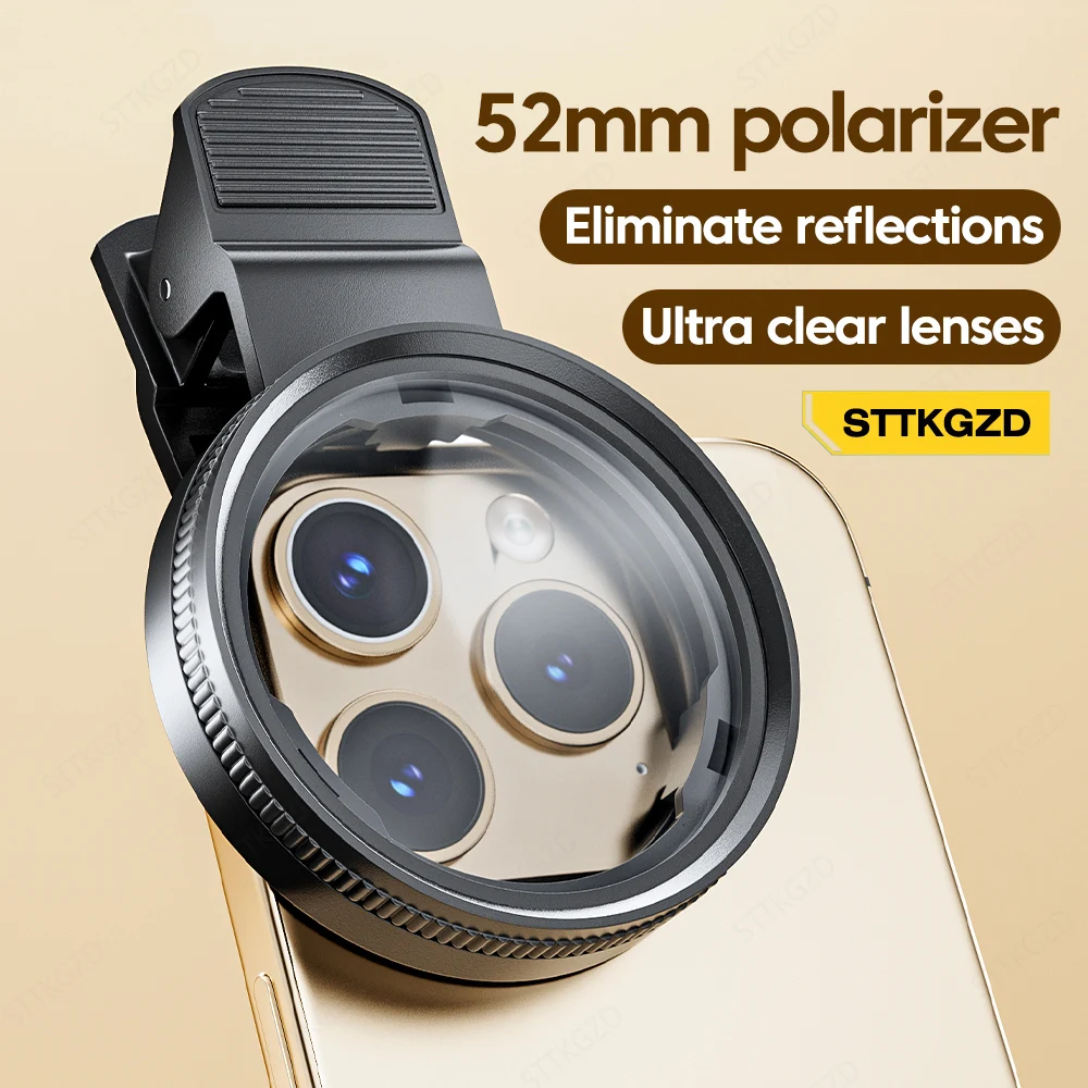 Lens Camera Clip - جديد 52 مللي متر CPL عدسة