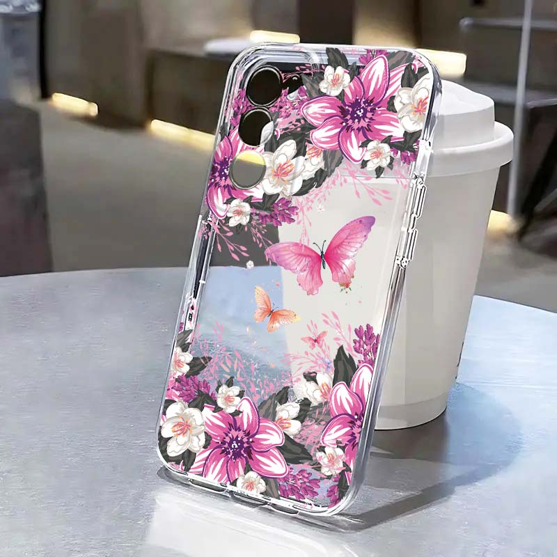 غطاء شفاف بتصميم طباعة الفراشا - مراجعة Oppo A78 وسعره