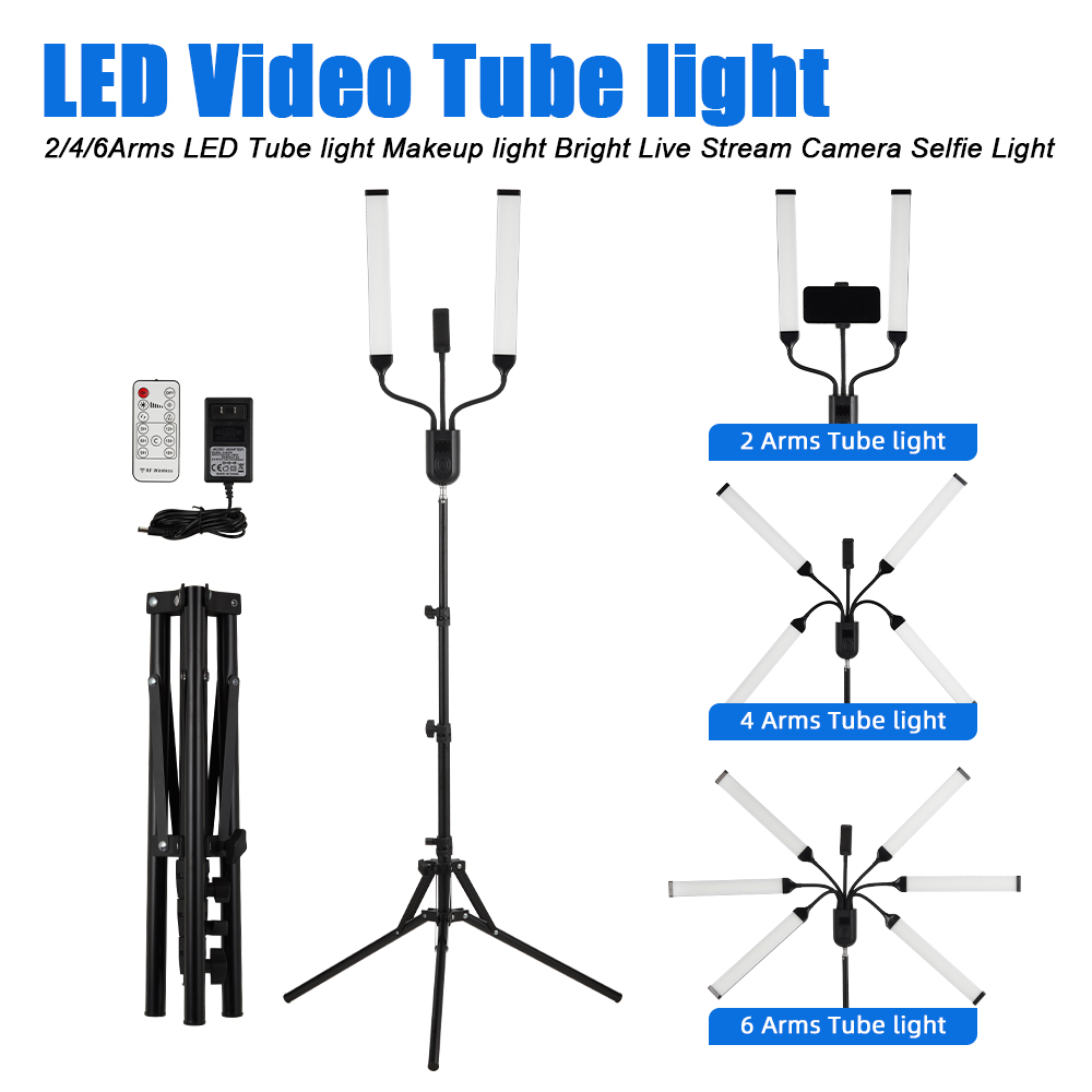 مصباح سيلينز LED بـ 2/4/6 أذرع - مراجعة Led Strip Selfie وسعره