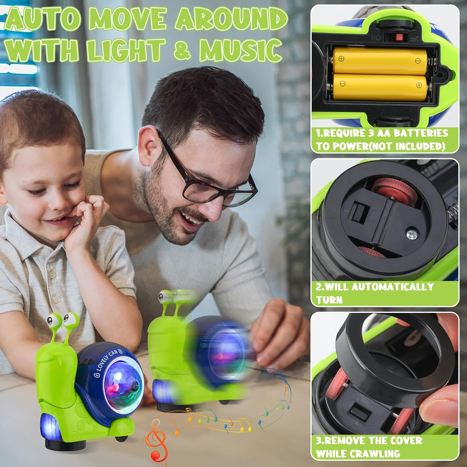 لعبة حلزون زاحف للأطفال، لعبة  - مراجعة Phone Accessories Baby وسعره