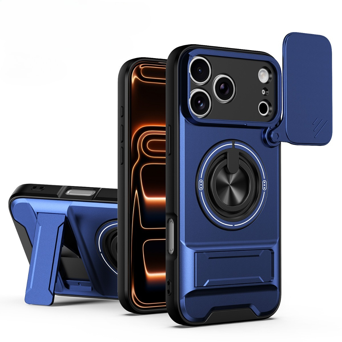 غطاء هاتف فاخر مع حامل حلقي مغ - مراجعة Phone Accessories Ring Holder وسعره