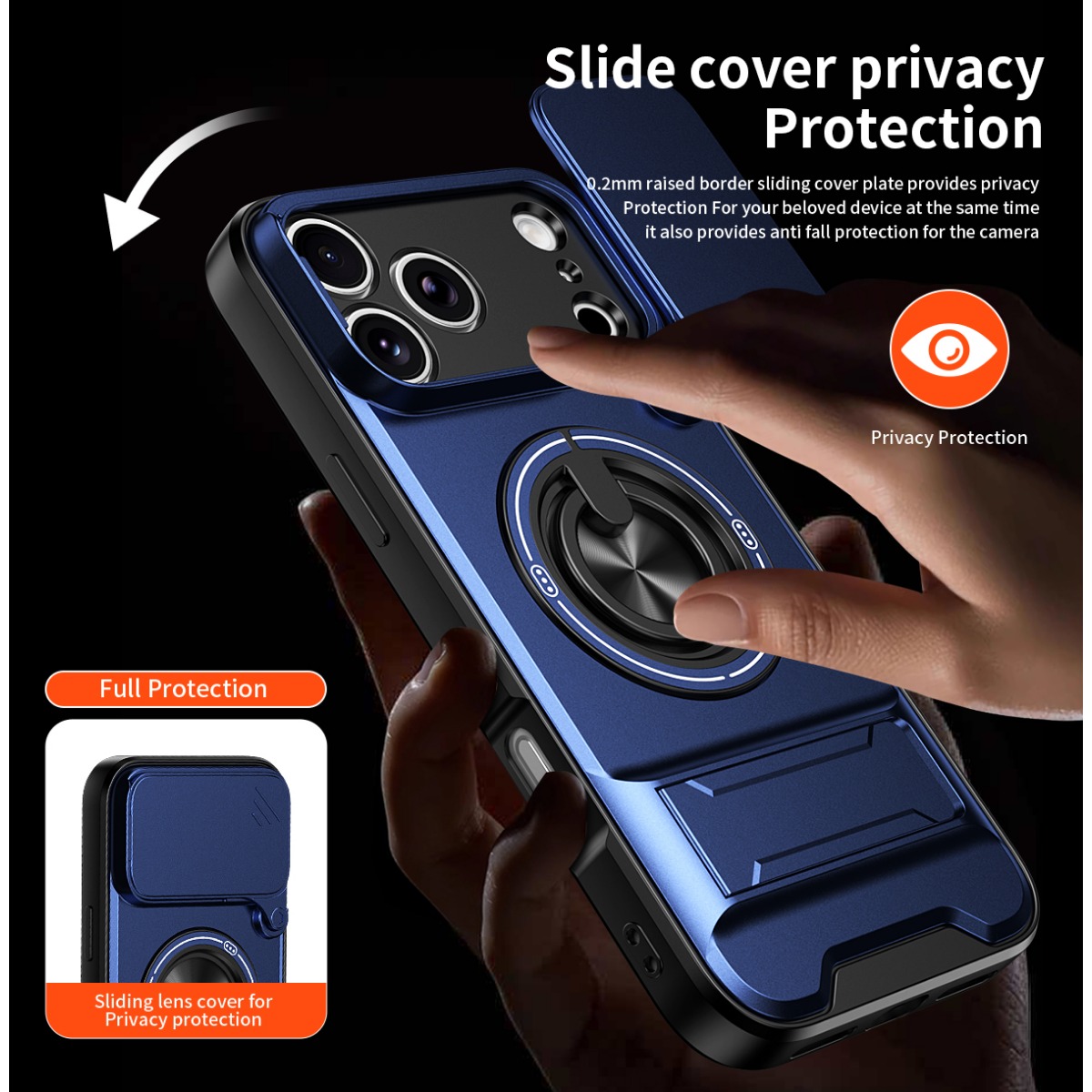 غطاء هاتف فاخر مع حامل حلقي مغ - مراجعة Phone Accessories Ring Holder وسعره