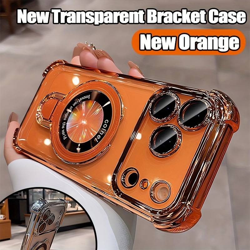 غطاء هاتف فاخر شفاف مطلي لآيفو - مراجعة Phone Accessories Ring Holder وسعره