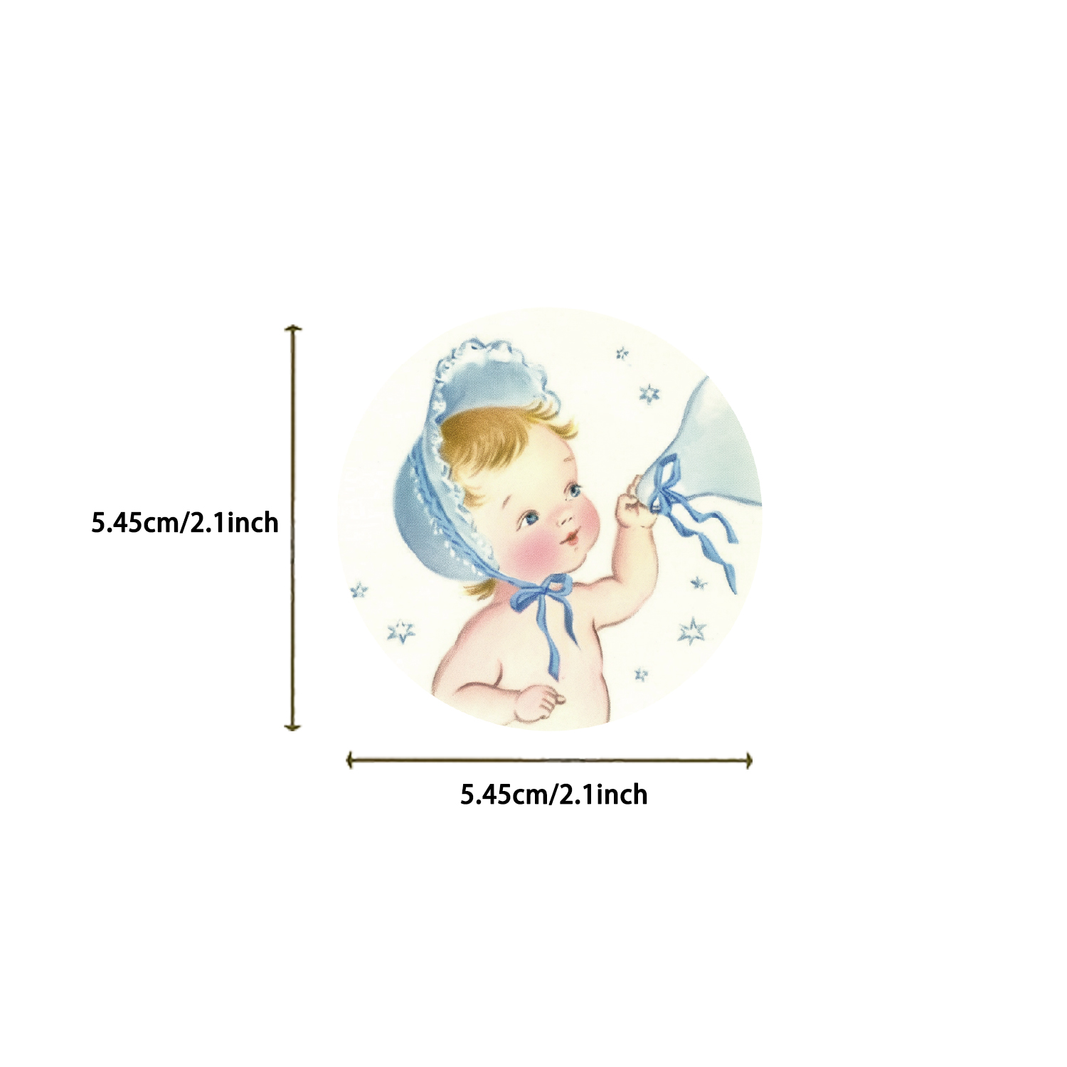 50 قطعة من الملصقات الجمالية ل - مراجعة Phone Accessories Baby وسعره