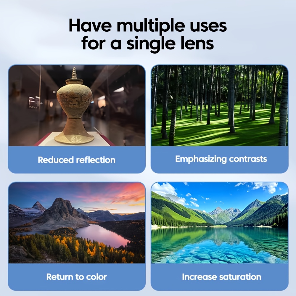 فلتر استقطاب دائري عالمي للهوا - مراجعة Lens Camera Clip وسعره