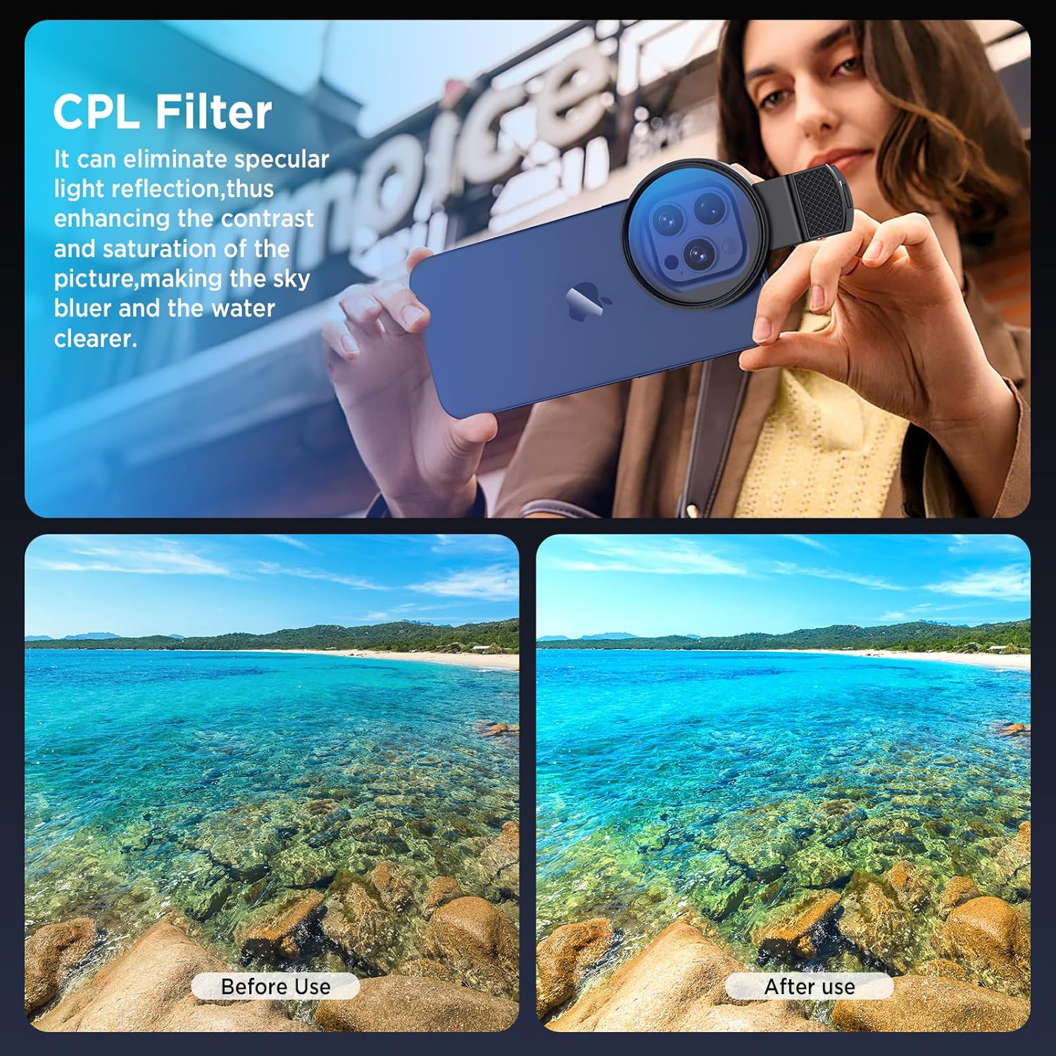 52 ملم دائري عالمي محمول عدسة  - مراجعة Lens Camera Clip وسعره