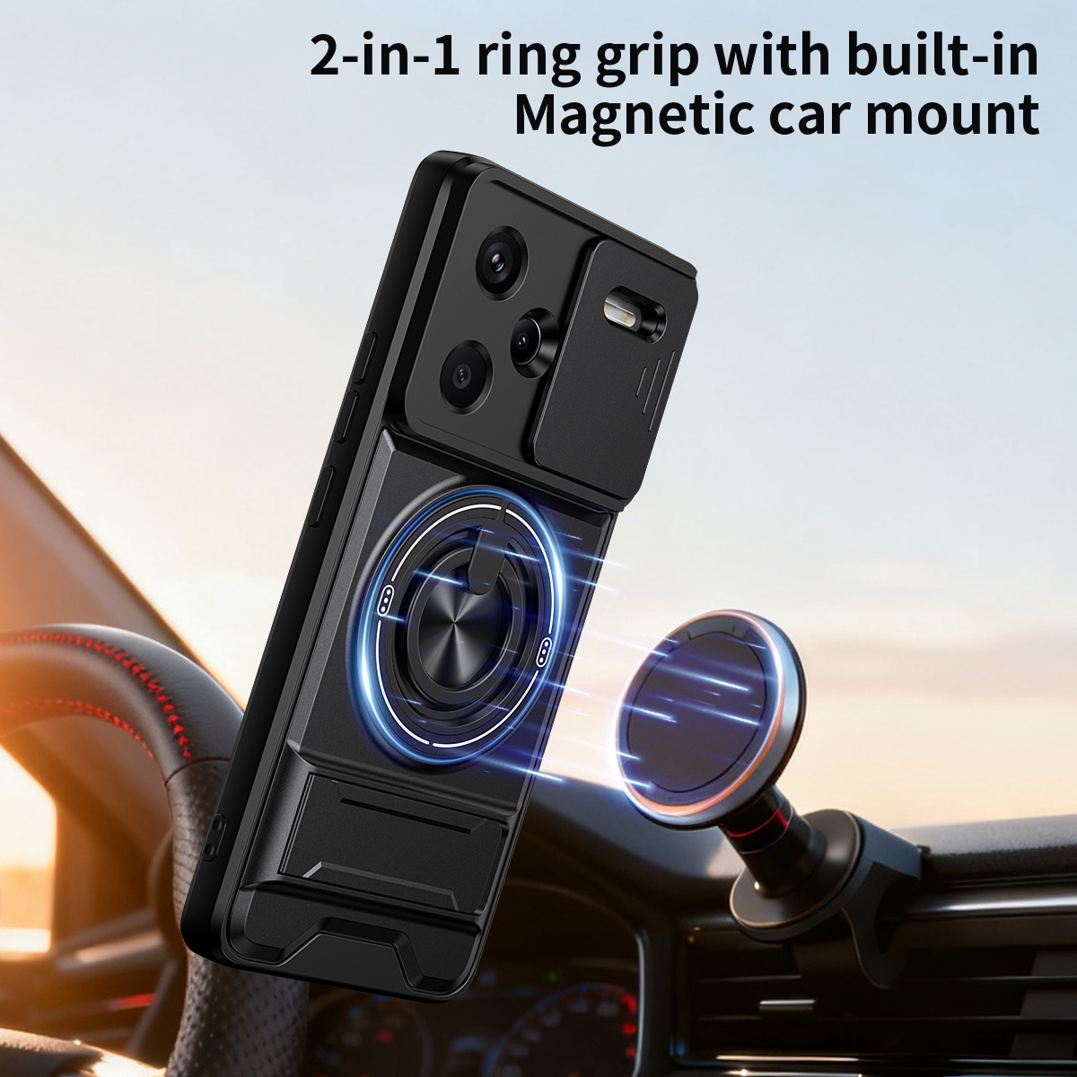حافظة لهاتف شاومي ريدمي نوت 14 - مراجعة Phone Accessories Ring Holder وسعره