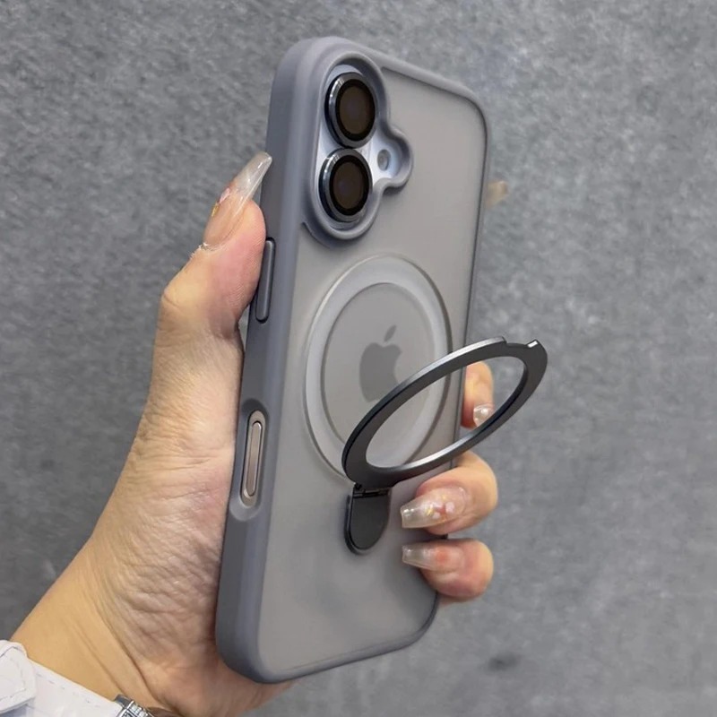 غطاء هاتف بحامل حلقي غير لامع  - مراجعة Phone Accessories Ring Holder وسعره