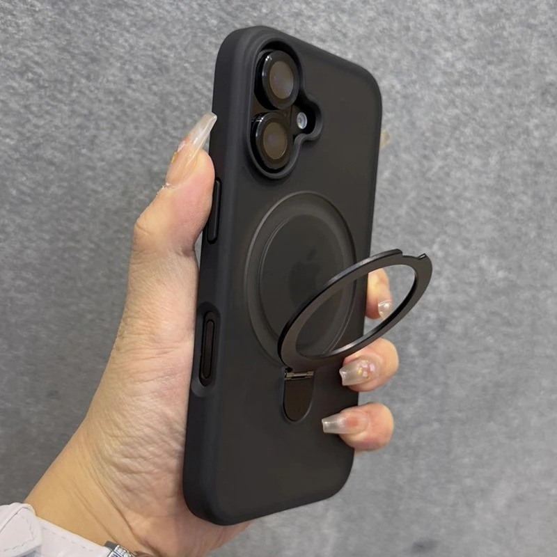 غطاء هاتف بحامل حلقي غير لامع  - مراجعة Phone Accessories Ring Holder وسعره