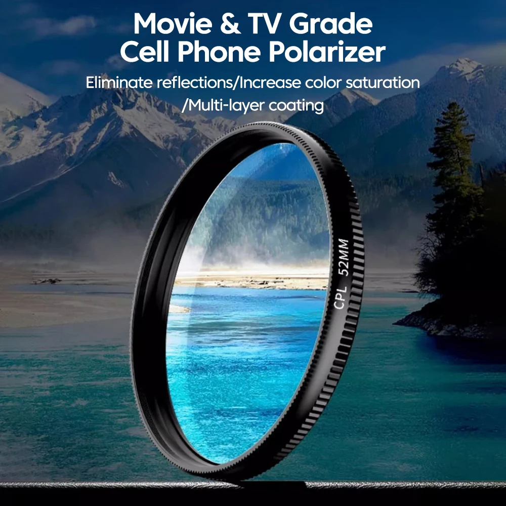 جديد 52 مللي متر CPL عدسة الها - مراجعة Lens Camera Clip وسعره
