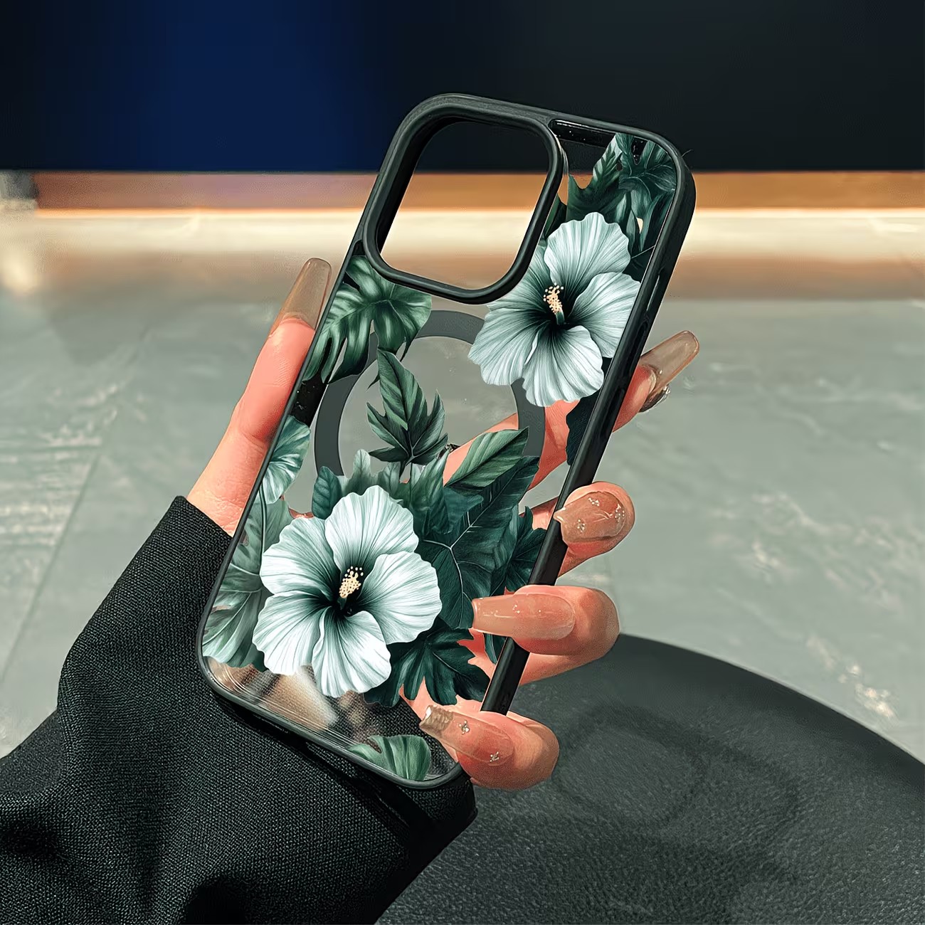 غطاء هاتف شفاف بتصميم زهور خضر - مراجعة X Phone Accessories وسعره