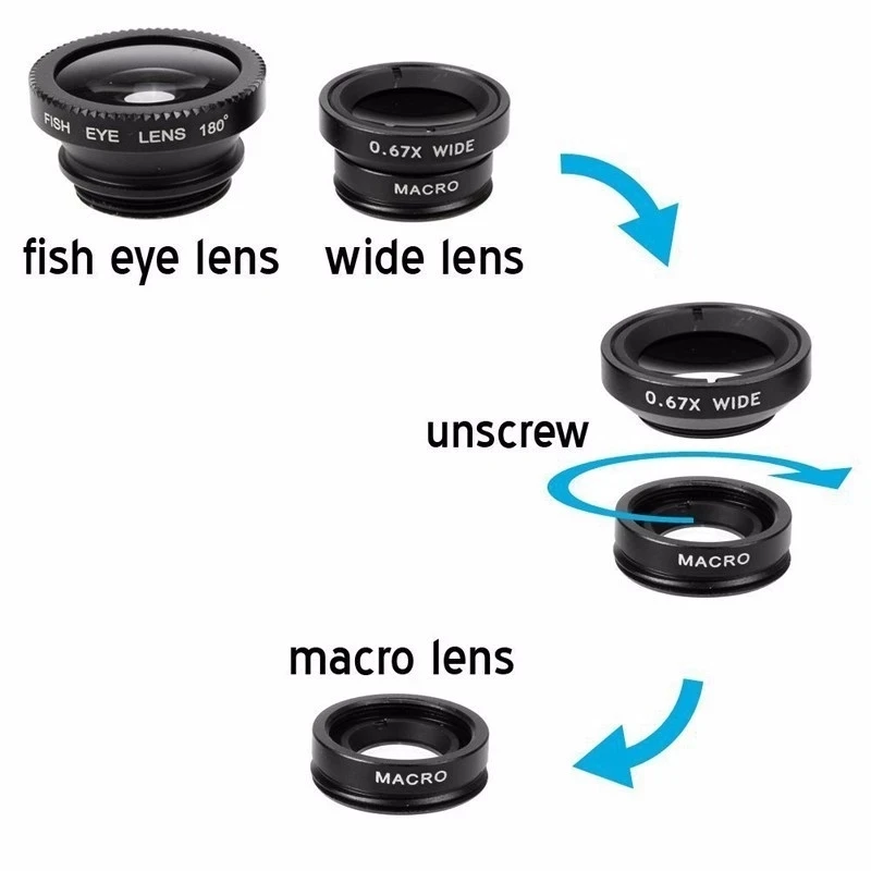 عدسة كاميرا 3 في 1 بزاوية واسع - مراجعة Lens Camera Clip وسعره
