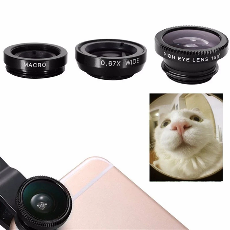 عدسة كاميرا 3 في 1 بزاوية واسع - مراجعة Lens Camera Clip وسعره